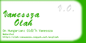 vanessza olah business card